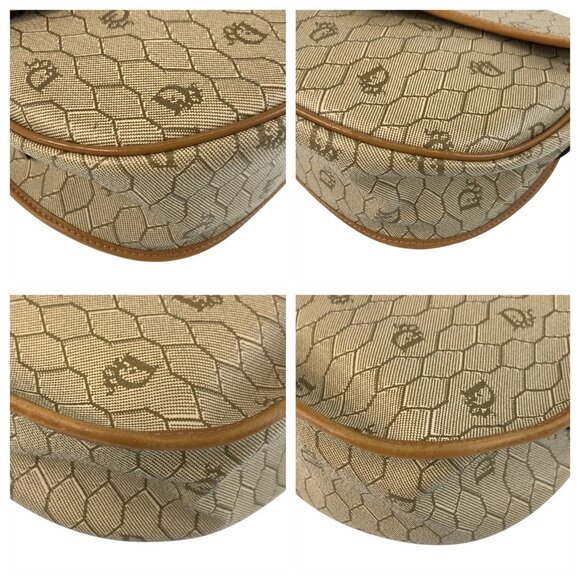 CHRISTIAN DIOR Vintage Brown Leather Shoulder Bag - Picture 3 of 10